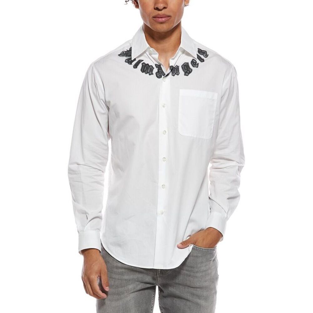Palm Angels Mens  Shirt, White